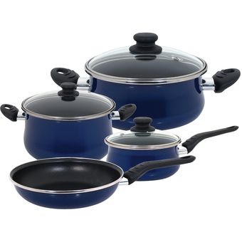 Compra Bateria de cocina Magefesa Danubio azul 7 piezas ...