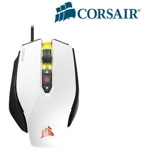 Mouse óptico Corsair M65 PRO RGB FPS Gaming, 12000 Dpi, USB, 8 Botones, Blanco