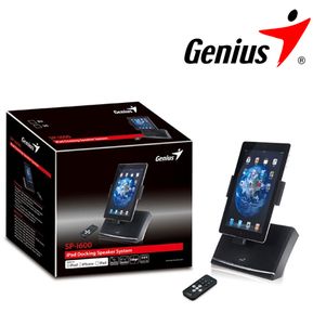 Parlante Genius Para Ipod Iphone Ipad Sp-I600 Docking 4w Negro