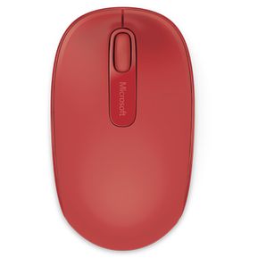 Microsoft Mouse Inalámbrico - Mouse óptico Inalámbrico Microsoft Mobile 1850 Rojo